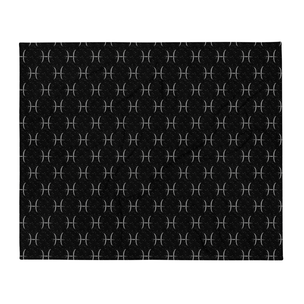 Pisces, Guided by the Stars Glyph Only, Blanket product image (2)