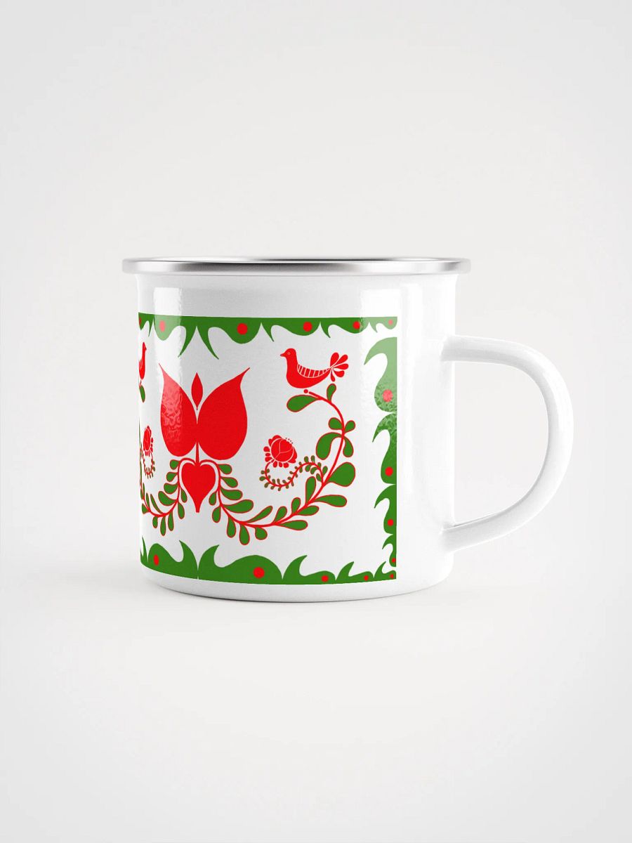Hungarian Floral Adventure Enamel Mug product image (1)