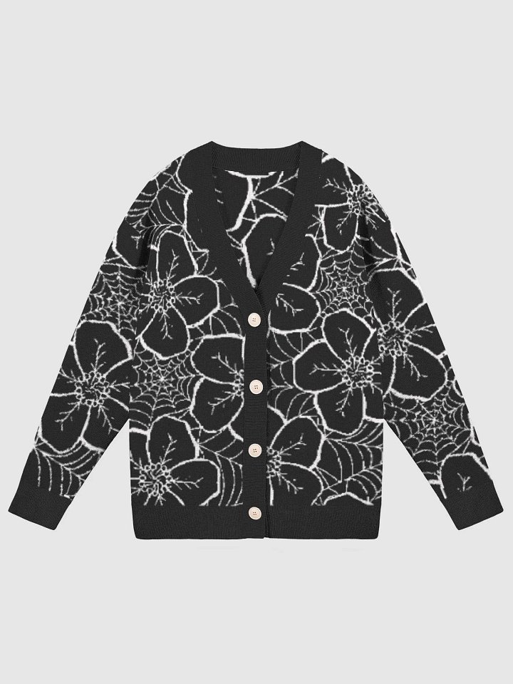 Floral Spiderweb Knitted Cardigan product image (3)