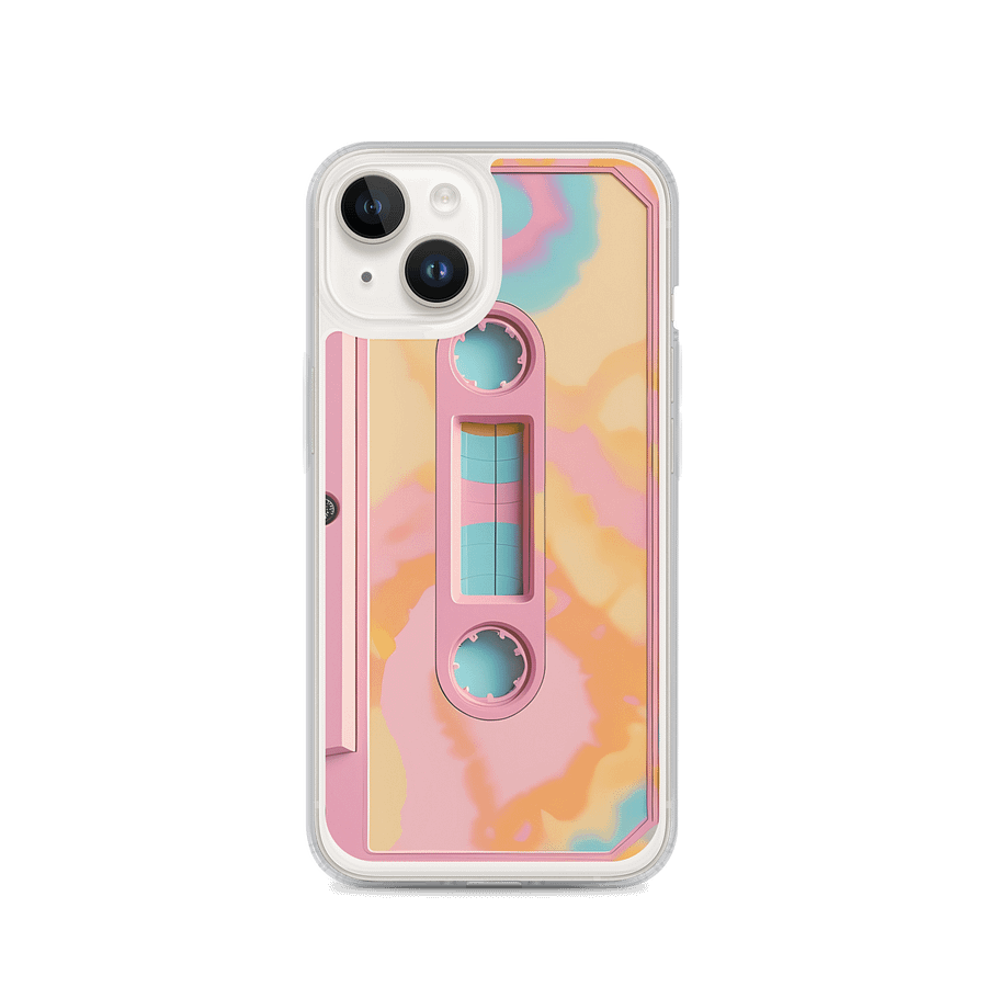 Retro pink Cassette Tape iPhone® Case product image (4)