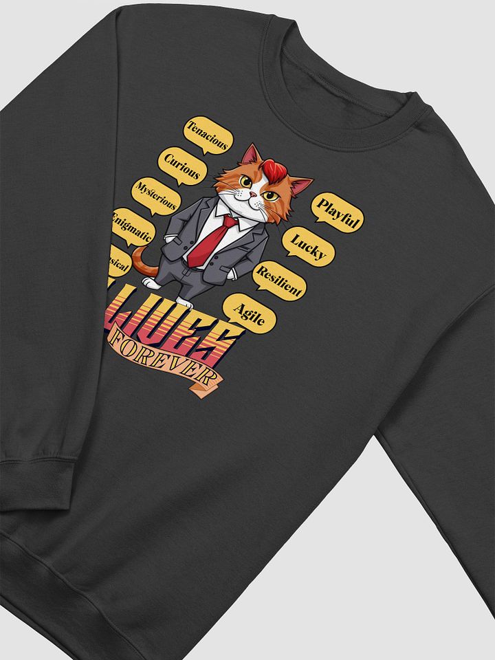 9 Lives Forever Business Cat Crewneck product image (2)