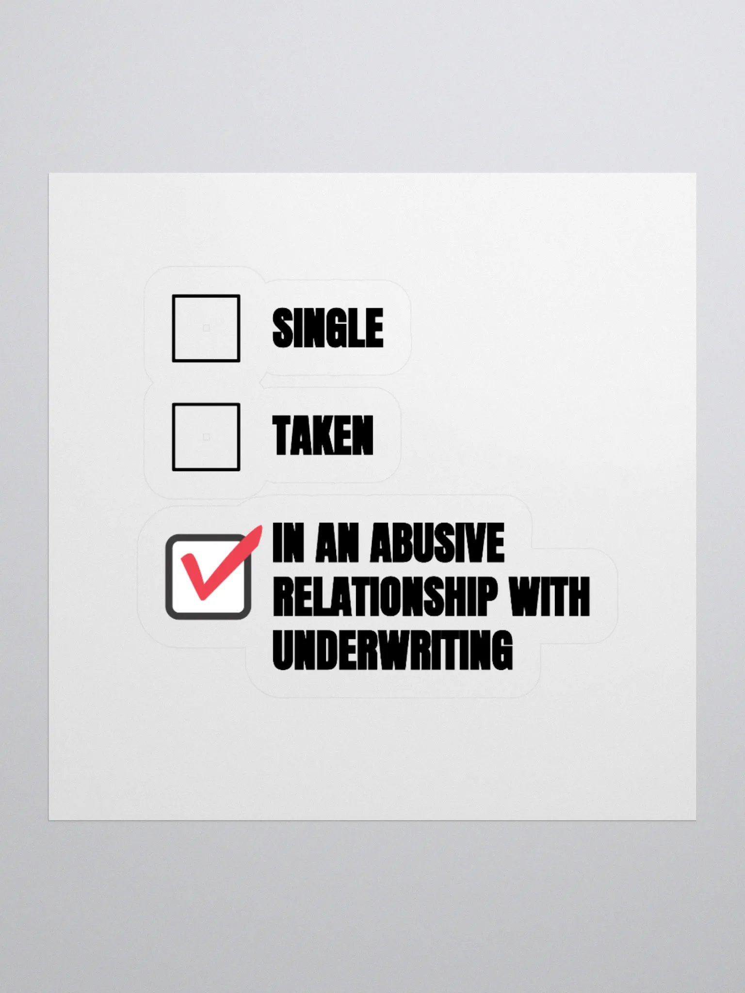 Abusive Relationship Sticker product image (2)