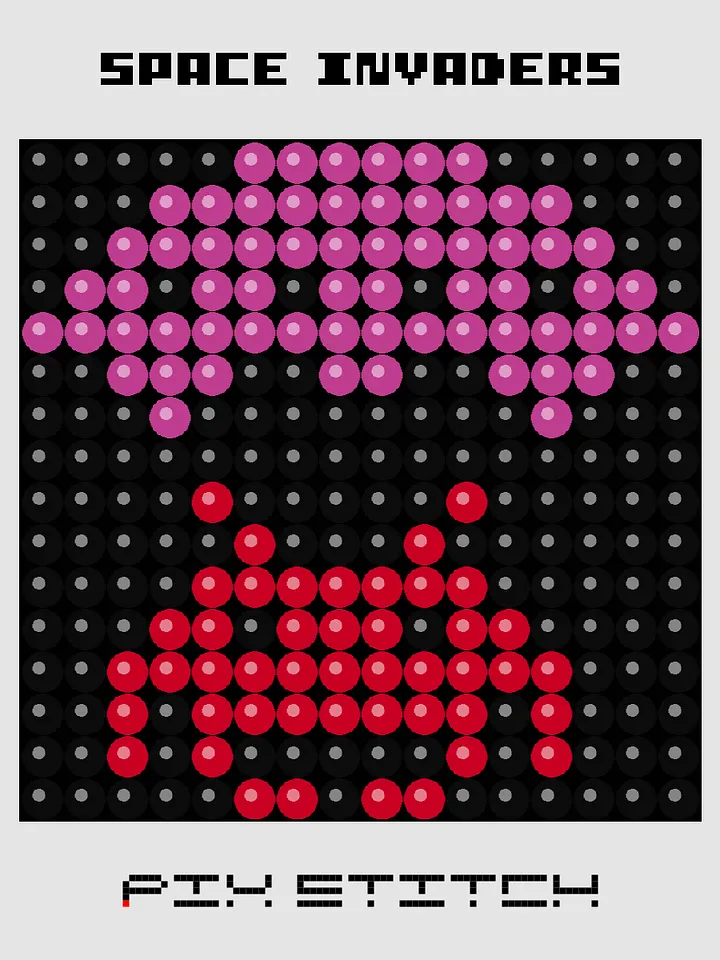 Space Invaders Pixel Art product image (1)
