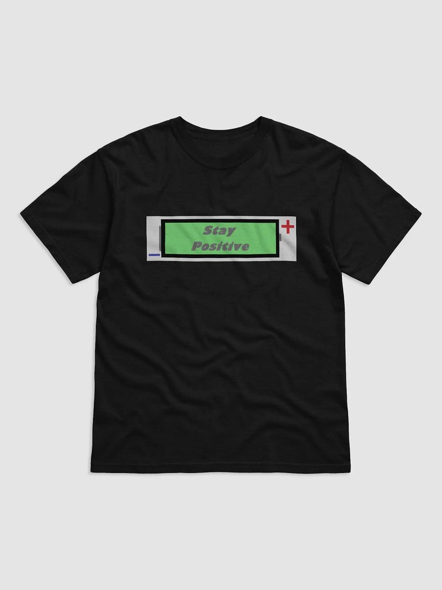 Stay positive battery shirt product image (1)