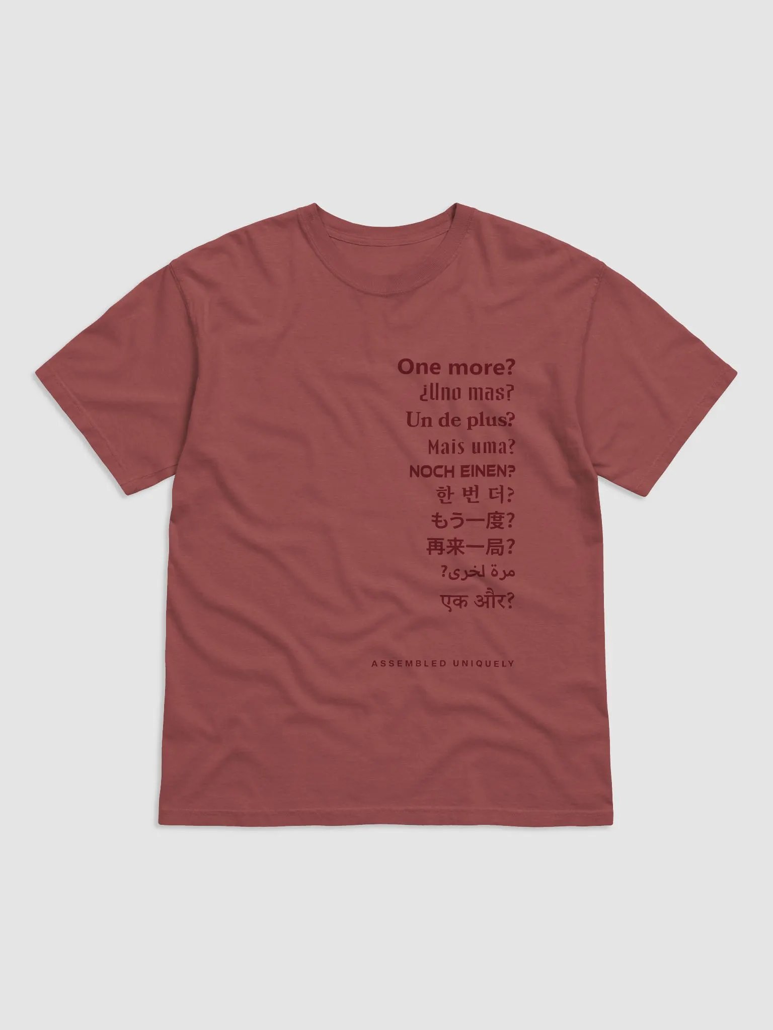 One More? Tee (Brick) product image (2)