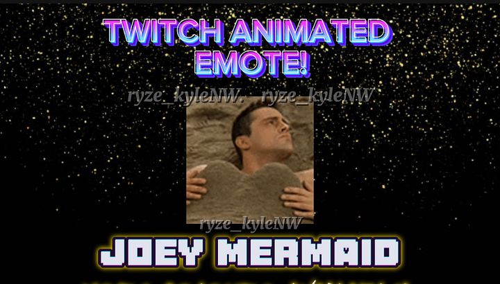 Twitch Animated Emote JOEY MERMAID product image (1)