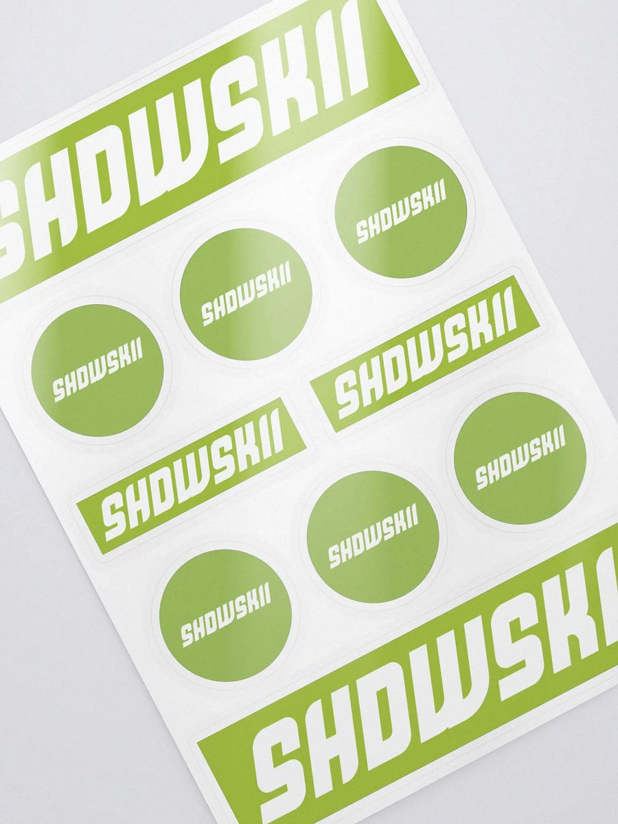 KISS CUT STICKERS / GREEN product image (2)