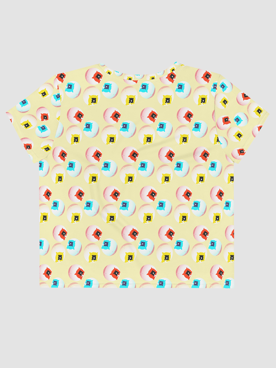 AIBALL All-Over Print Crop Tee (Yellow) product image (2)