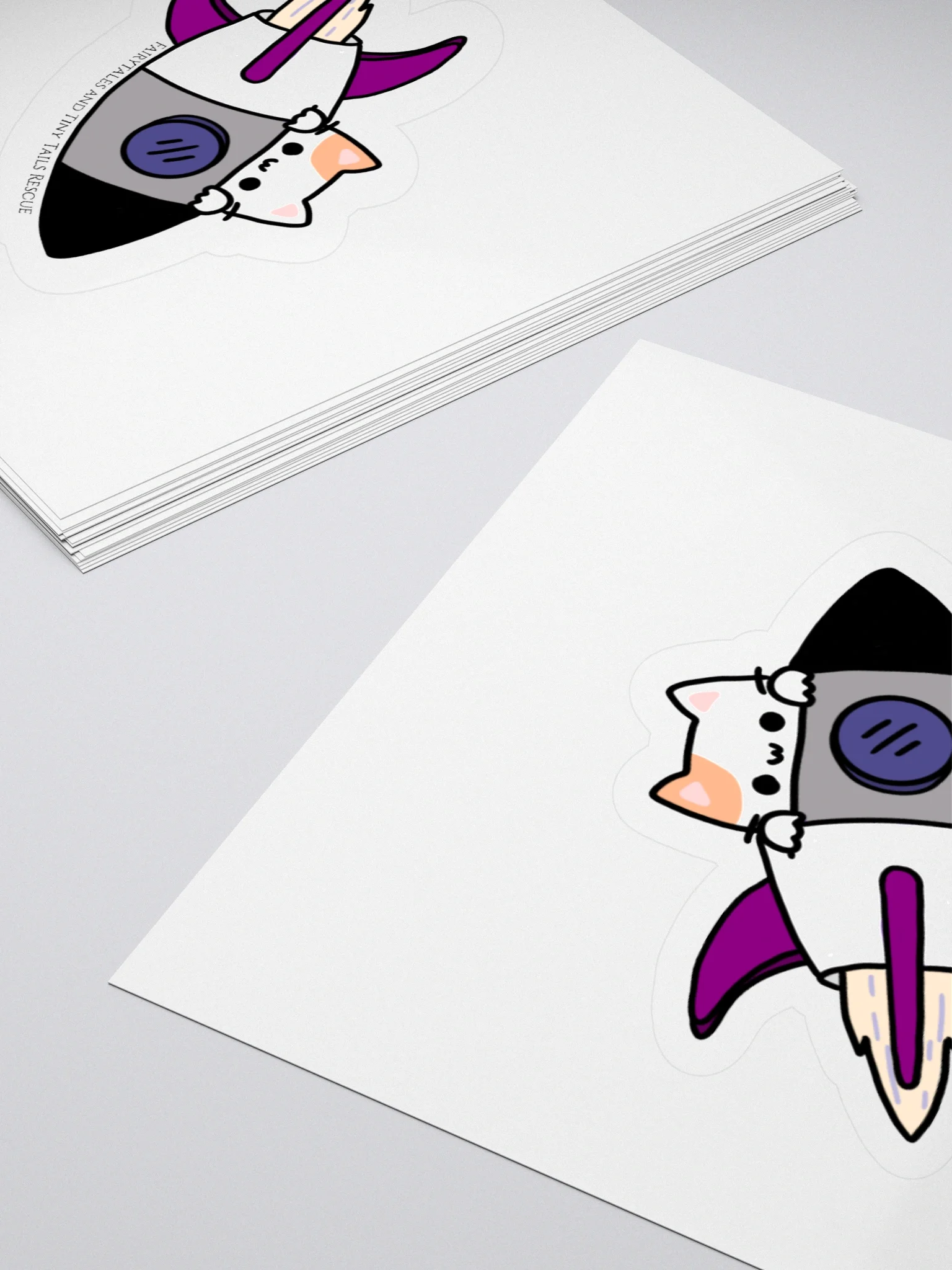Asexual Pride Rocket Cat product image (12)