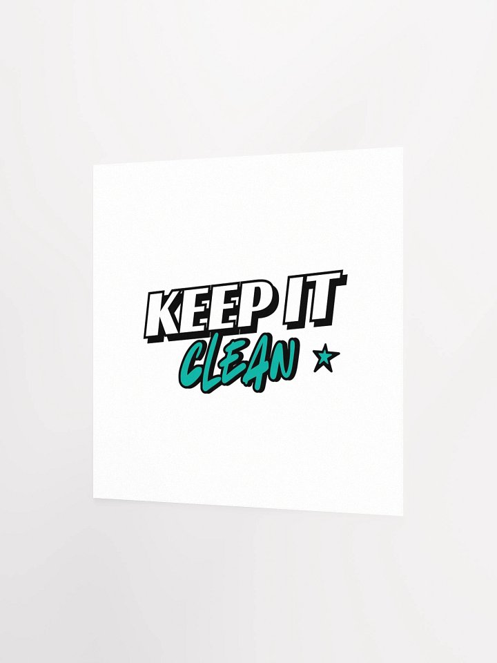 Keep It Clean Posters product image (4)