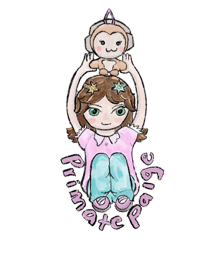 PrimatePaige with monkey sticker !! COMING SOON !!! product image (1)