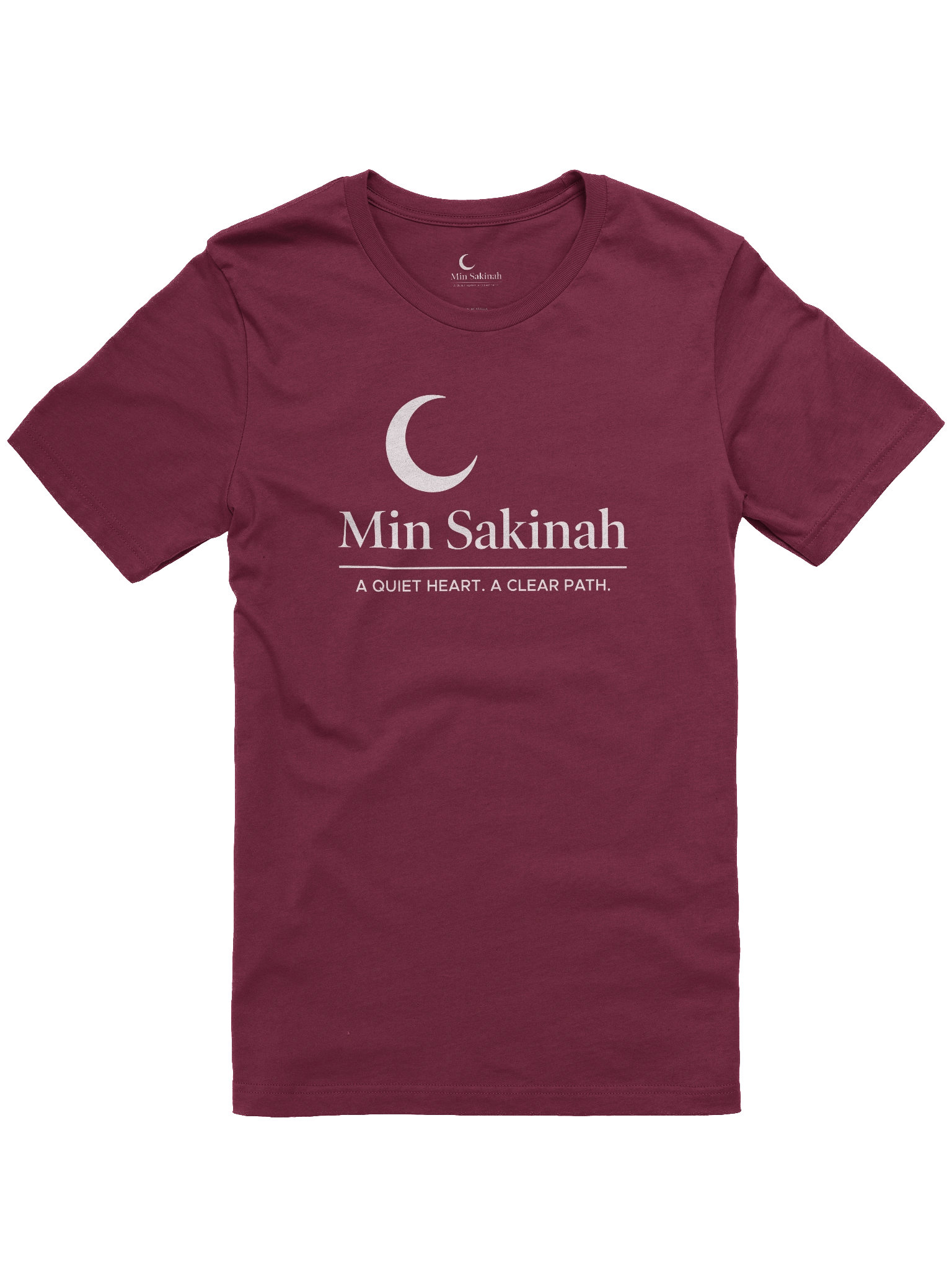 Min Sakinah Vision T-Shirt – Clear White Print product image (5)