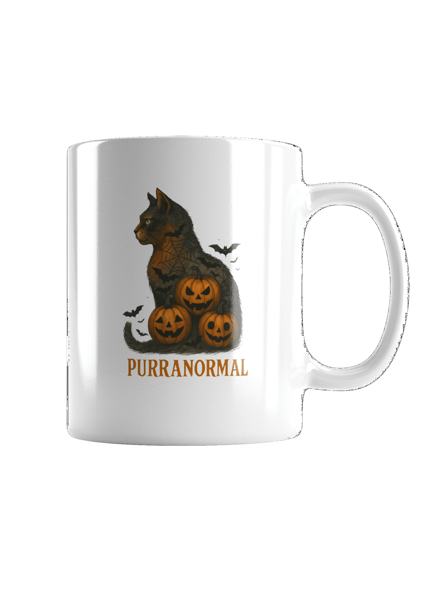 Purranormal Cat Halloween Mug (White) product image (6)