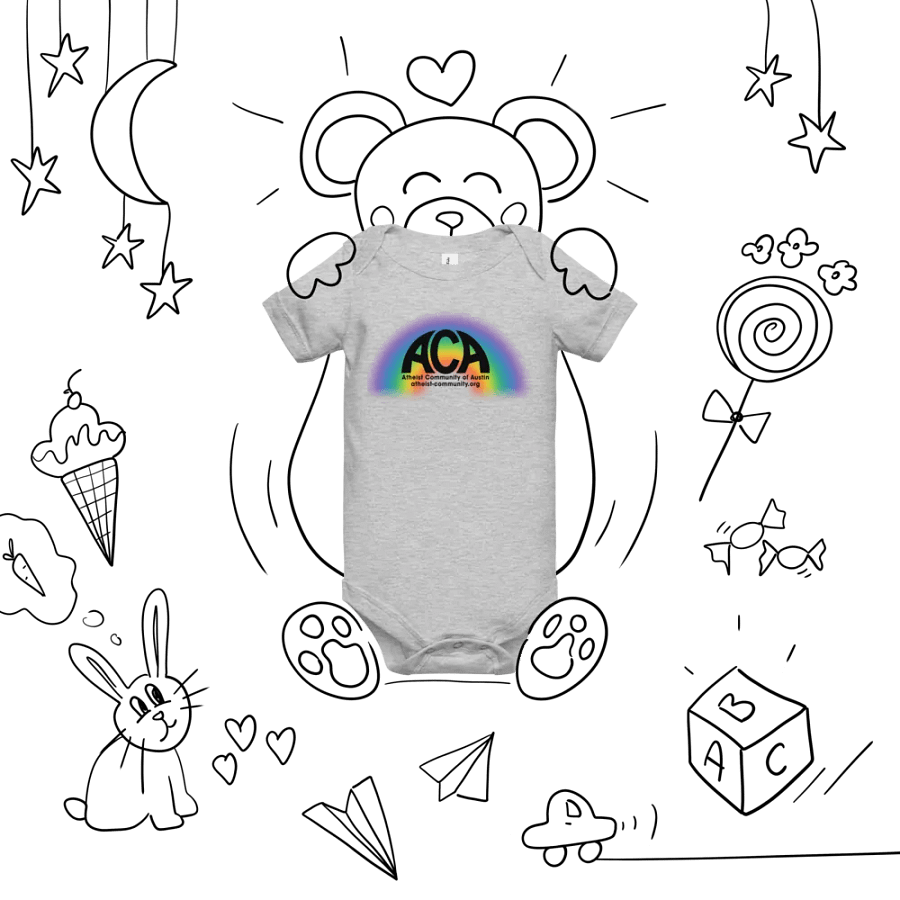 The Atheist Community of Austin Rainbow Onesie product image (22)