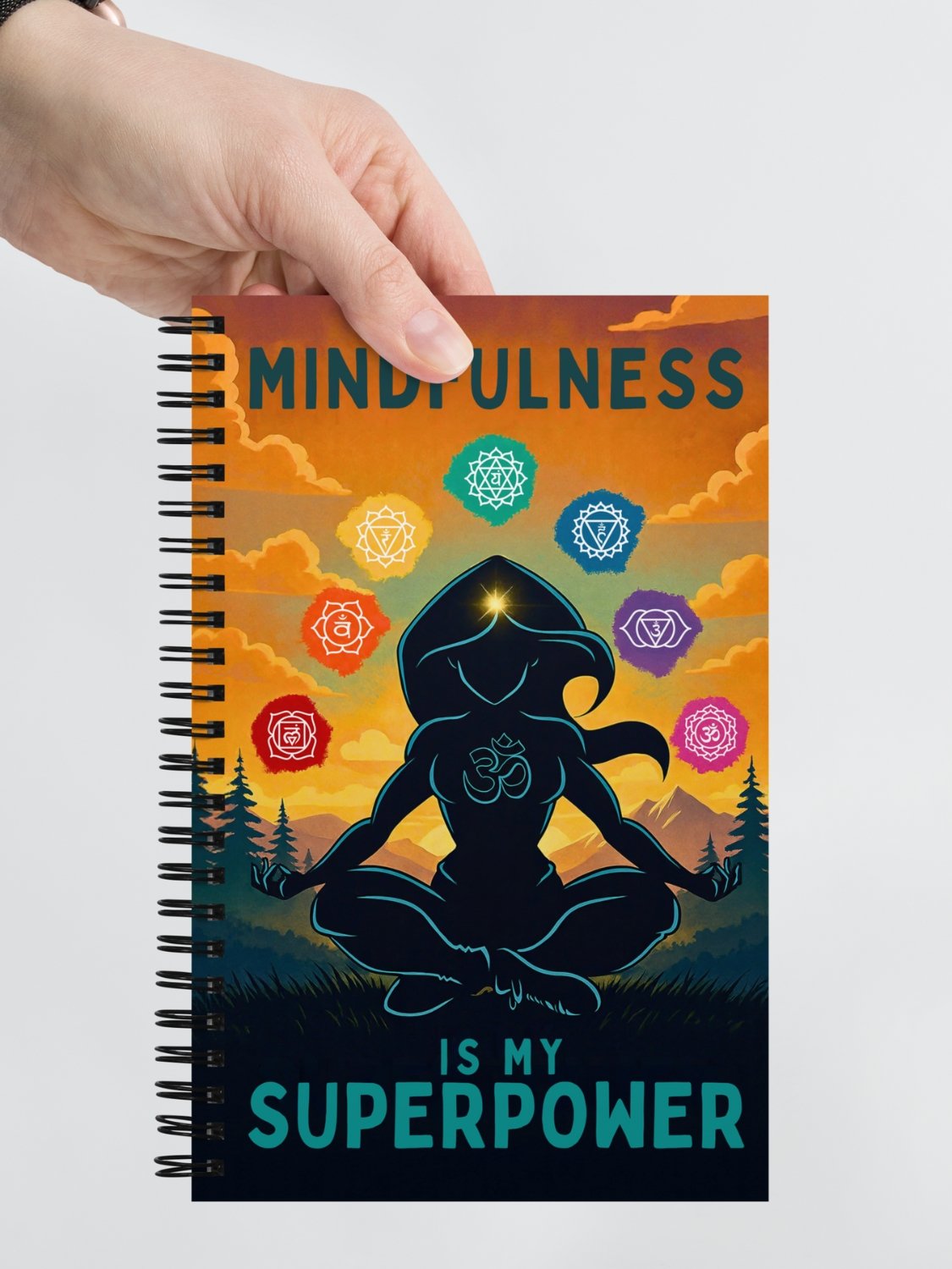 Mindfulness Is My Superpower - Spiral Journal Notebook product image (6)