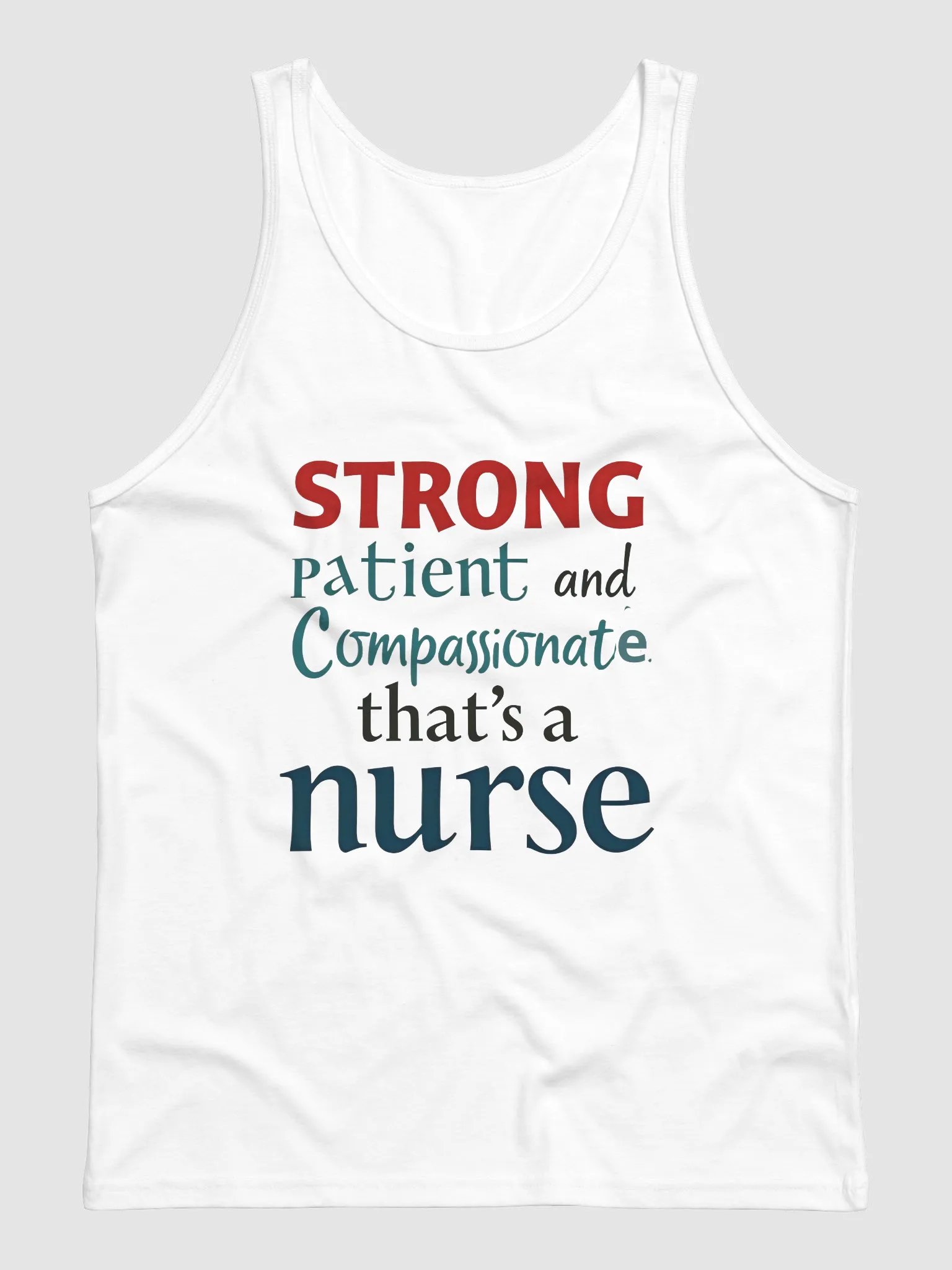 STRONG, patient and compassionate, Nurse Strength Jersey Tank product image (1)