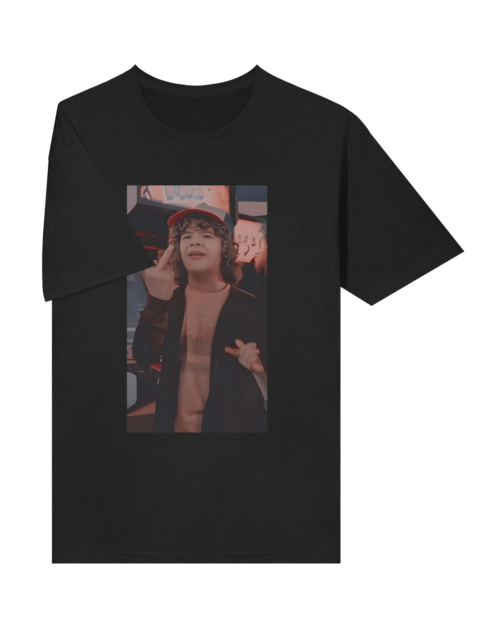 Dustin Henderson Stranger Things Middle Finger Netflix Serie Shirt product image (3)