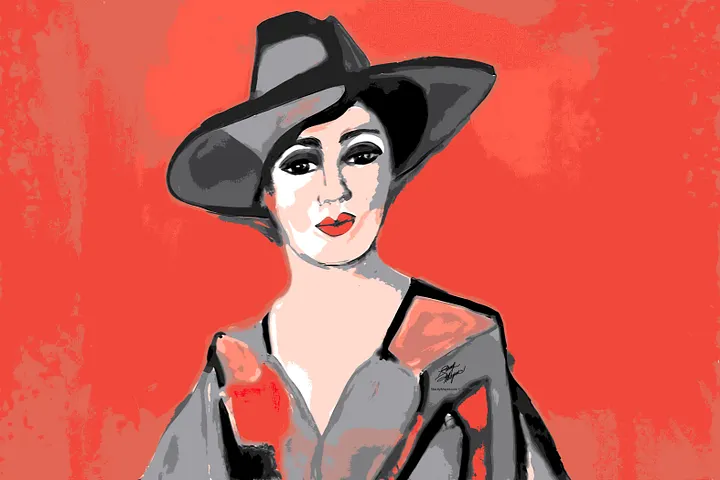 Donna with Hat Embroidered Patches product image (3)