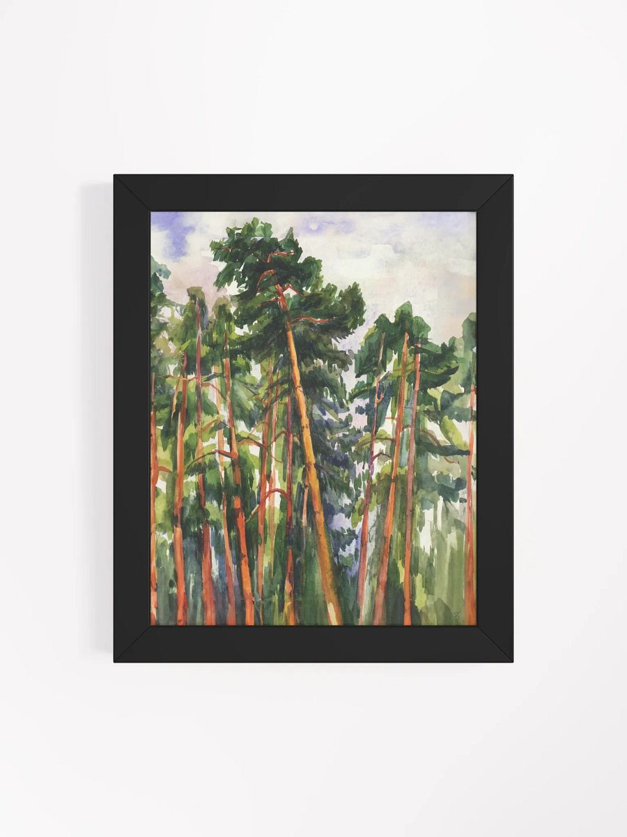 Enchanted Pine Forest Matte Poster - Bright Pines product image (19)