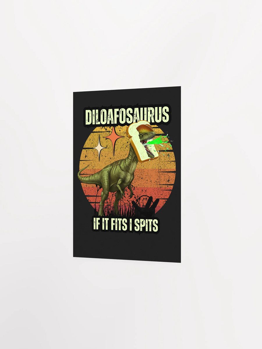 Diloafosaurus - Dilophosaurus and Bread Funny Art product image (2)