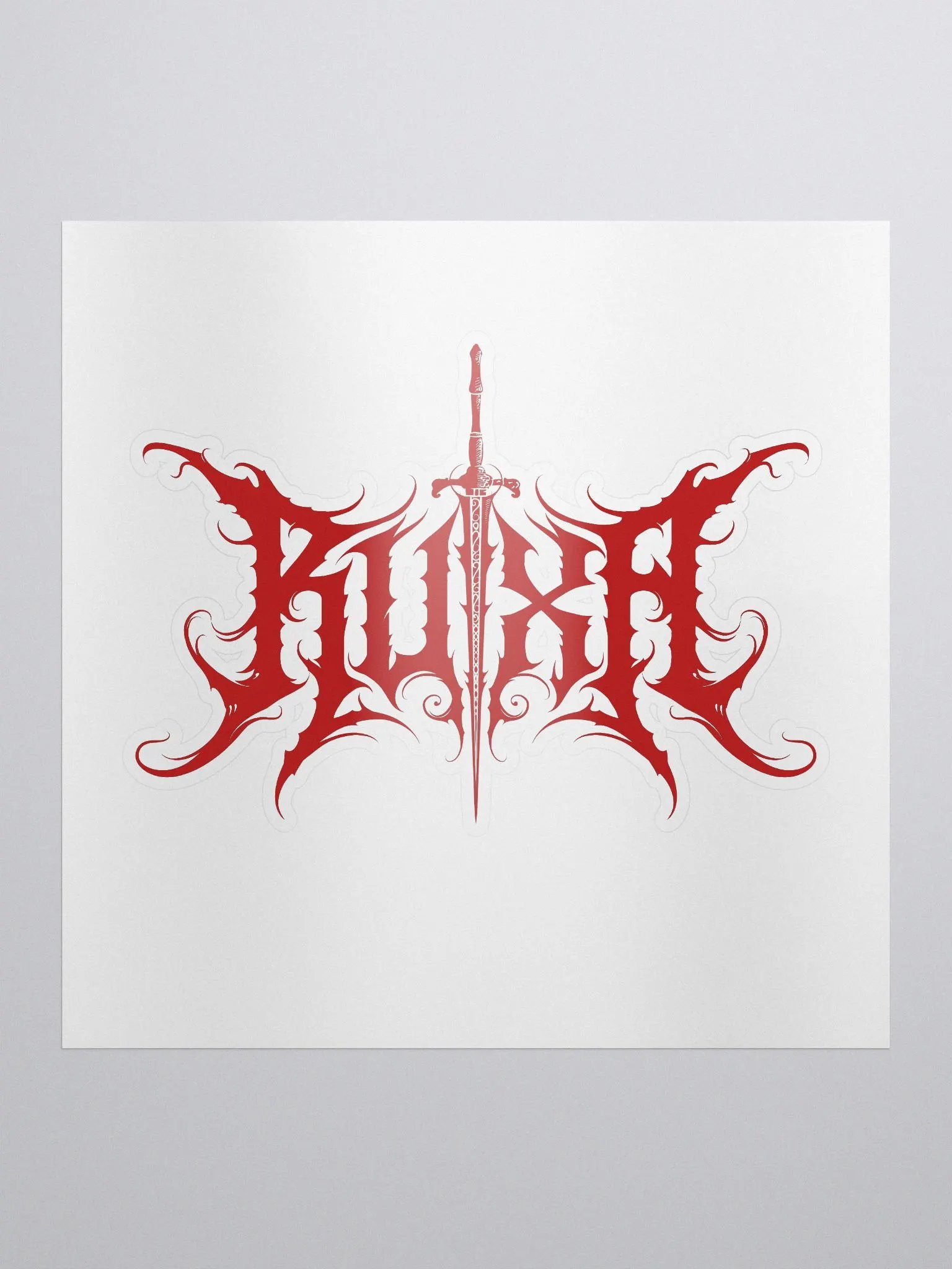 Ruxa Red Logo Sticker product image (1)