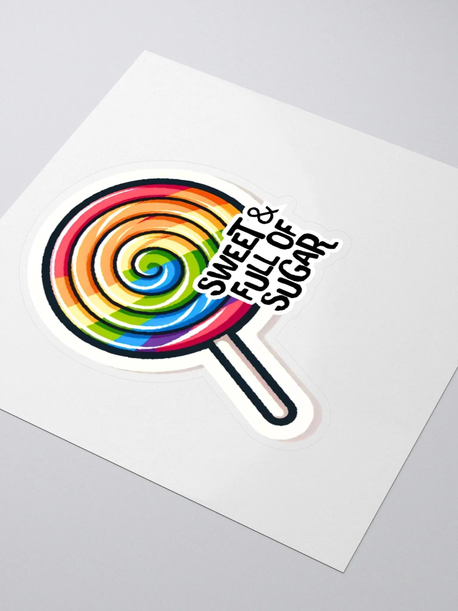 Sweet & Full of Sugar-Sassy & Style-Rainbow Sticker-LGBTQIA+ product image (9)