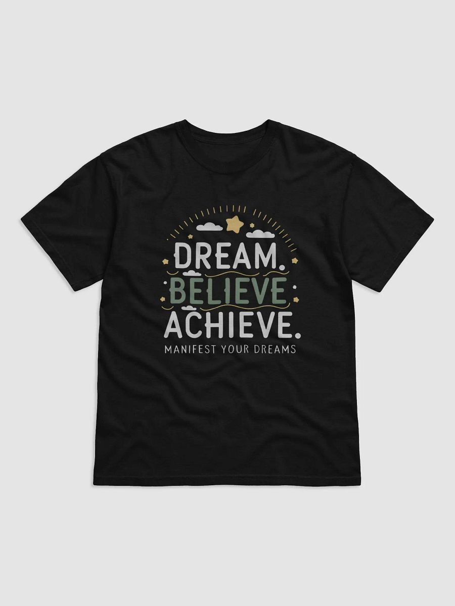 Dream, Believe, Achieve: Inspirational Graphic T-shirt product image (4)