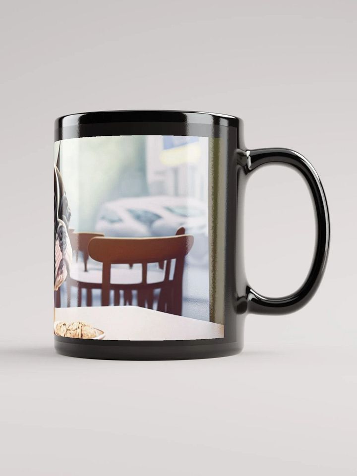 French Bulldog Fun: Black Glossy Mug for Dog Lovers product image (2)