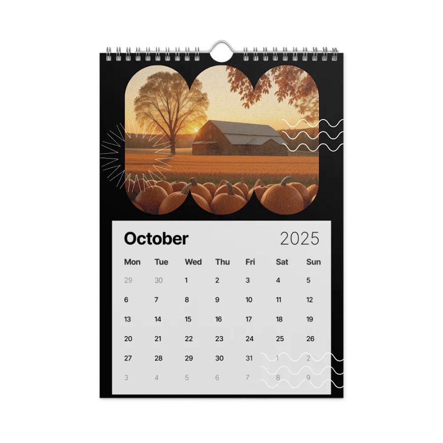 SEASONAL NATURE WALL CALENDAR 2025 product image (12)