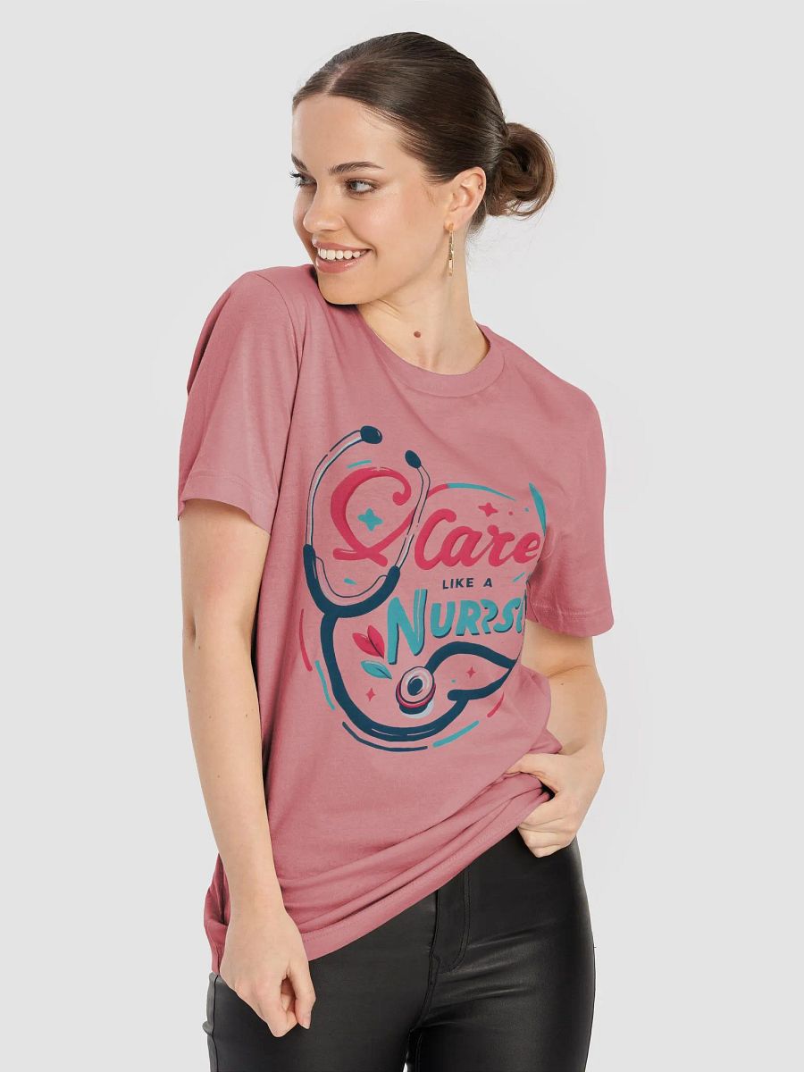 Nurse's Care Stethoscope Tee product image (86)