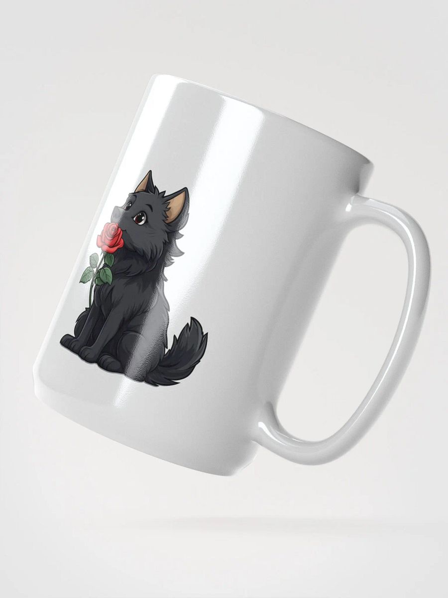 Rose Pup White Glossy Mug product image (6)