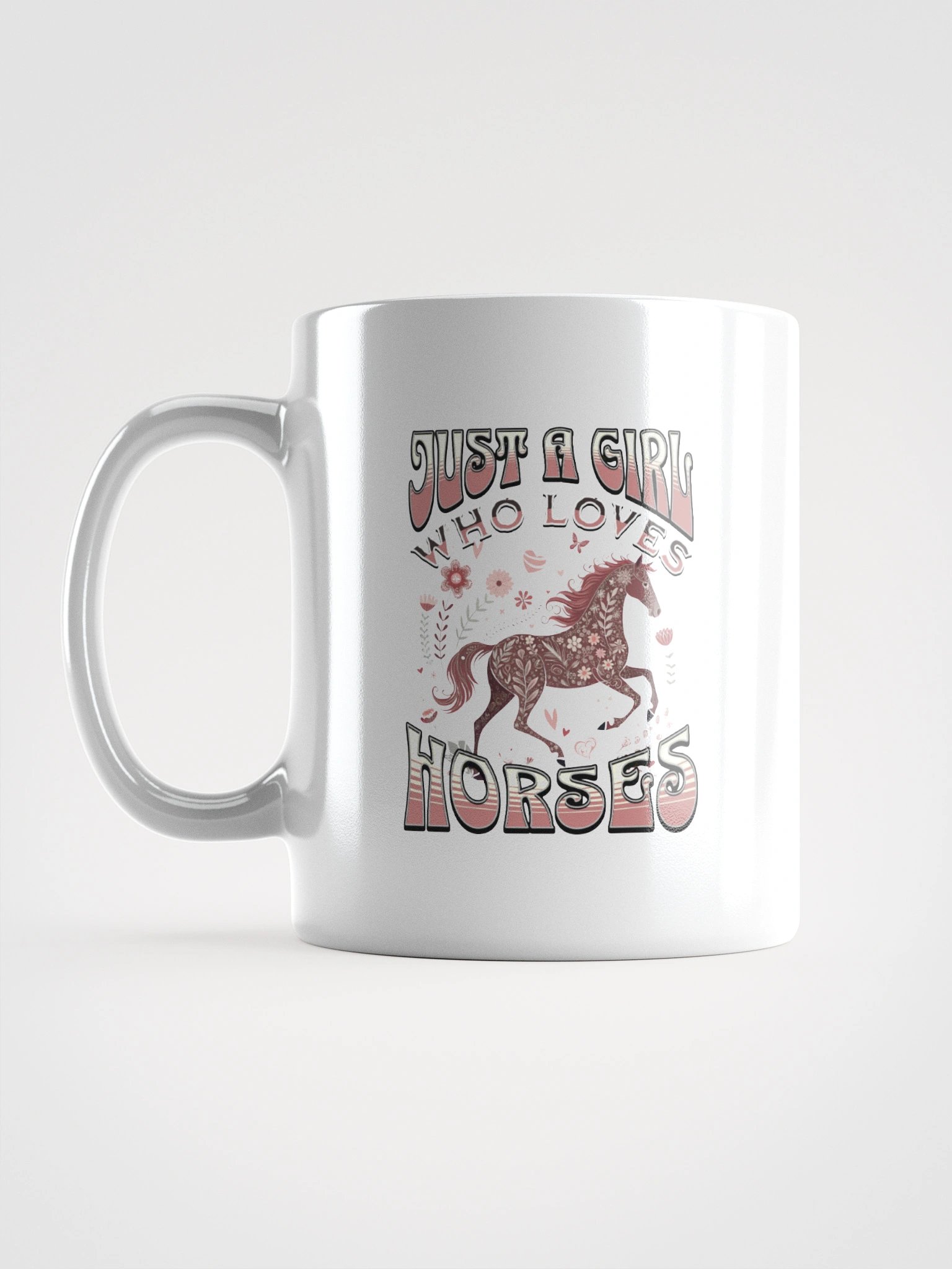 Just A Girl Who Loves Horses Floral Mug product image (11)