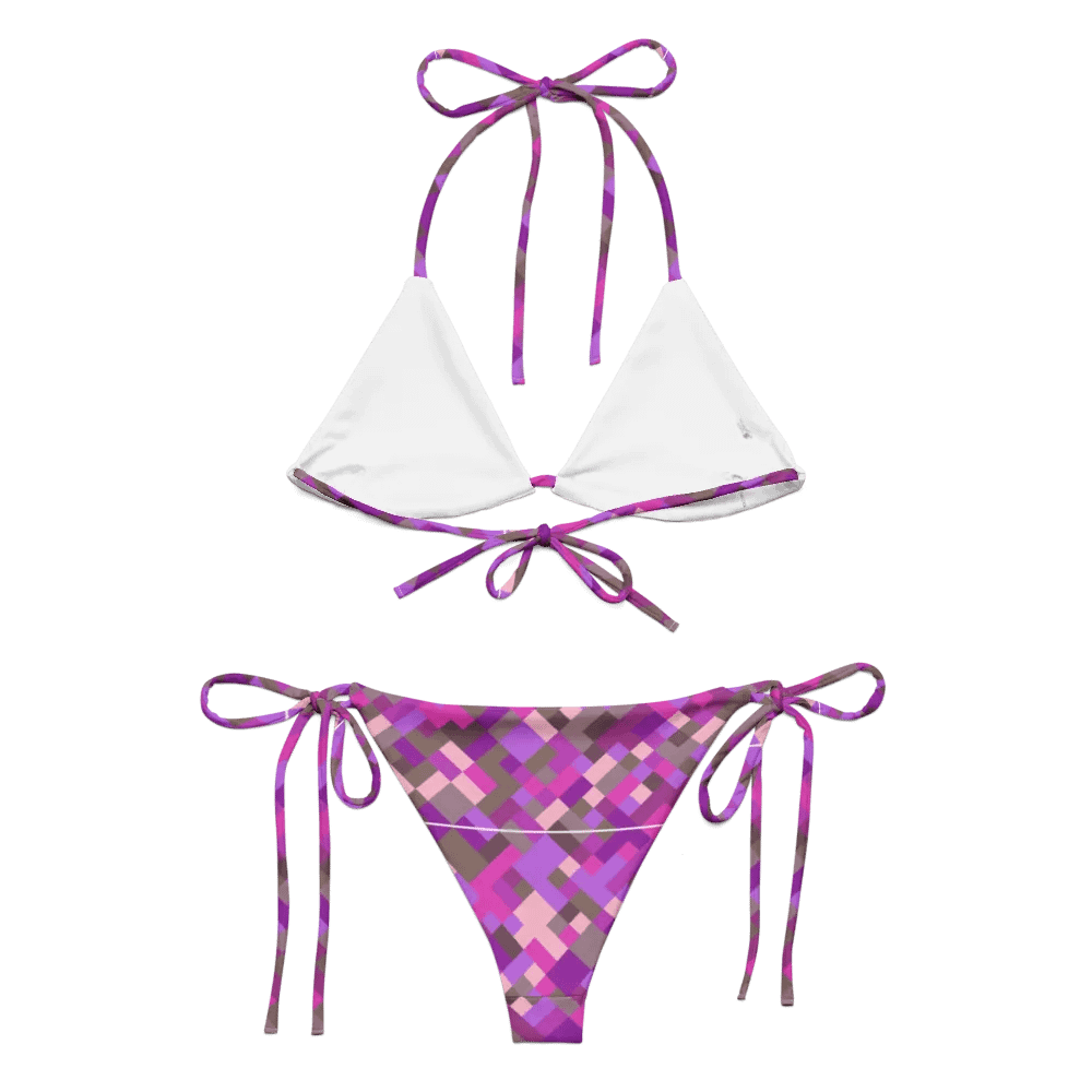 Colorful Mosaic Pattern Design String Bikini - v4 product image (5)