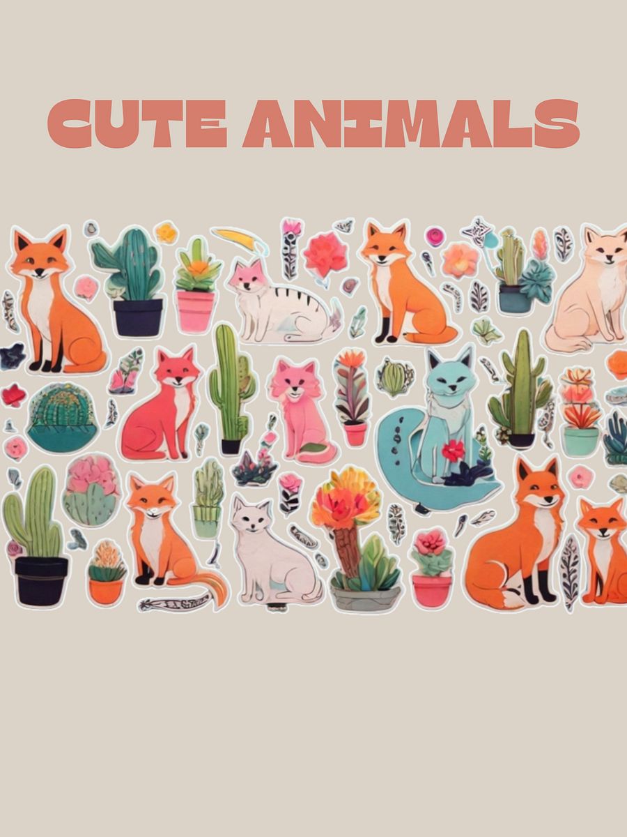 Cute Animals Sticker Sheet product image (6)
