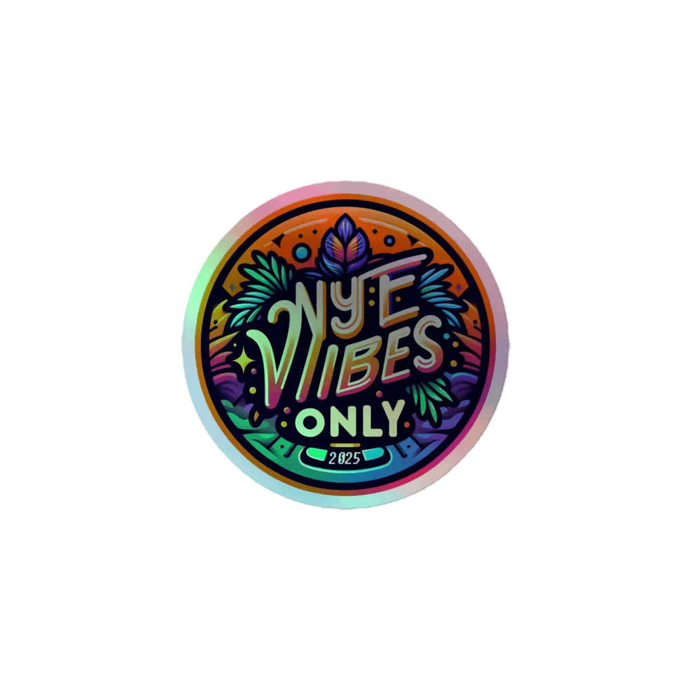 NYE Vibes Only 2025 Holographic Sticker Sheet product image (1)