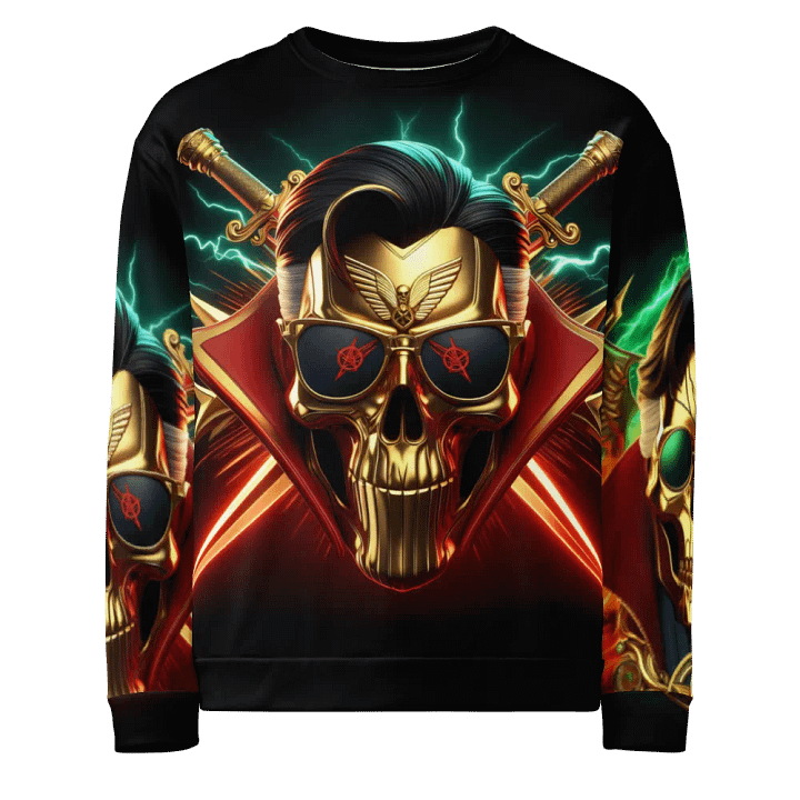 Golden Robot-Skull Face - Unisex Sweatshirt #14 product image (1)