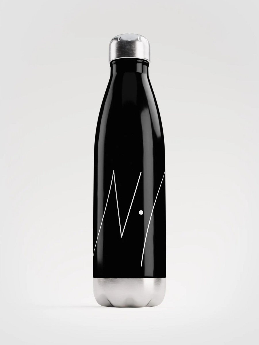 NH Logo Monochrome Stainless Steel Water Bottle product image (1)