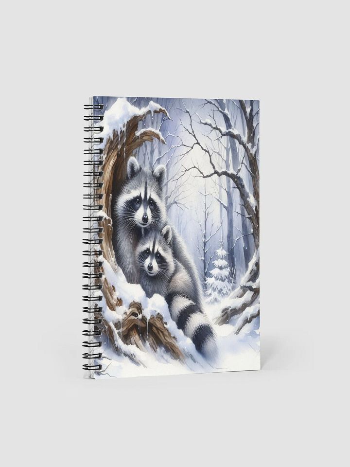 Winter Wonderland Raccoon-Spiral Notebook product image (1)