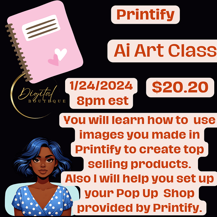 Printify Ai Art Class product image (1)