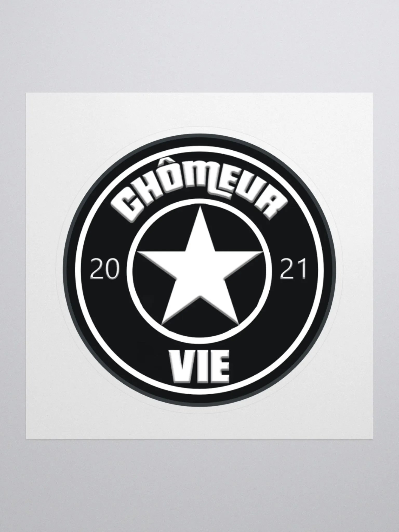 STICKER CHÔMEUR VIE product image (1)