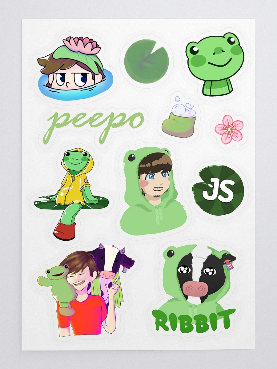 JacobStreams Frog Sticker Sheet product image (3)