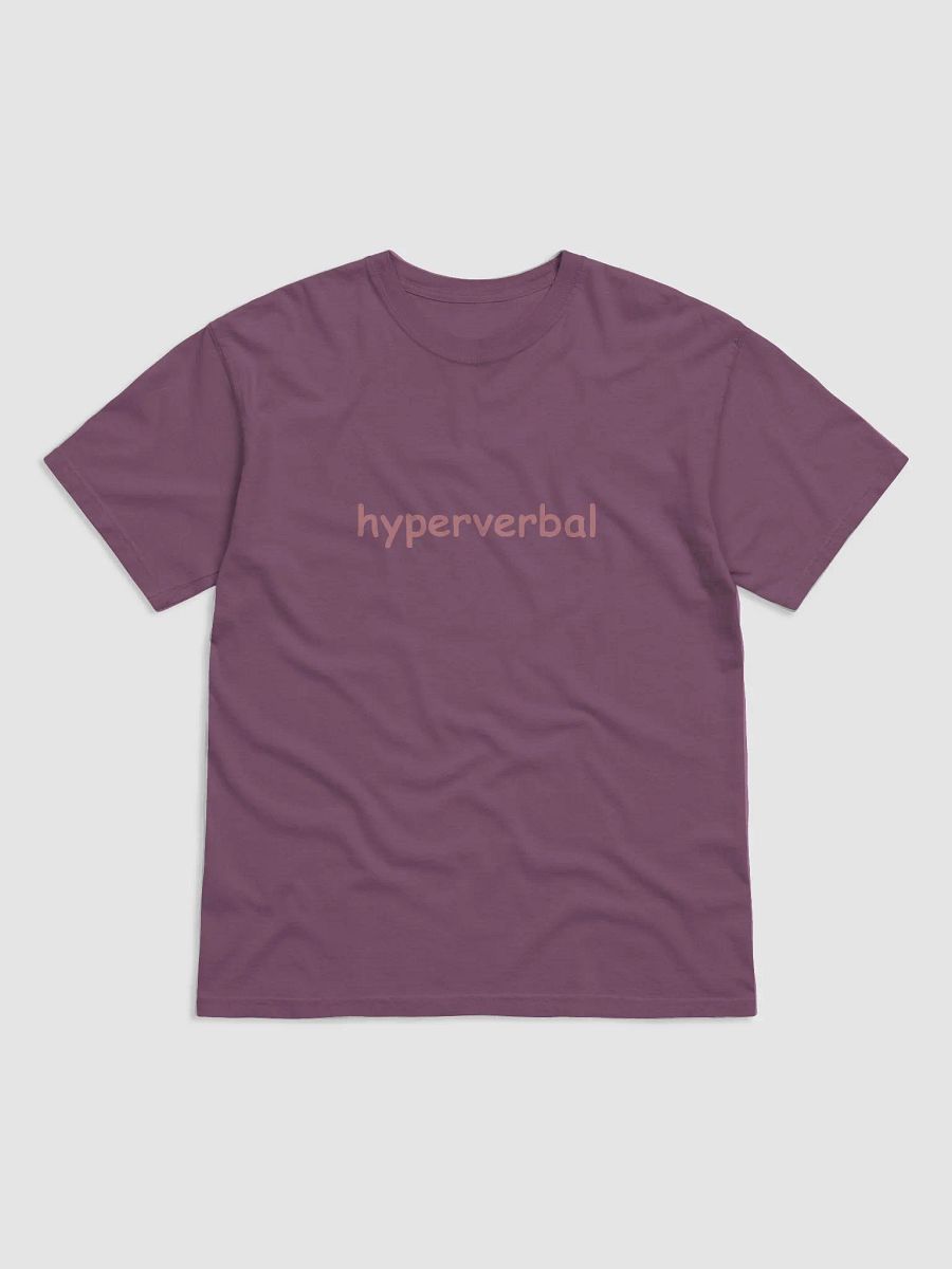 hyperverbal (comic sans, #C47C85) printed garment-dyed tee product image (1)