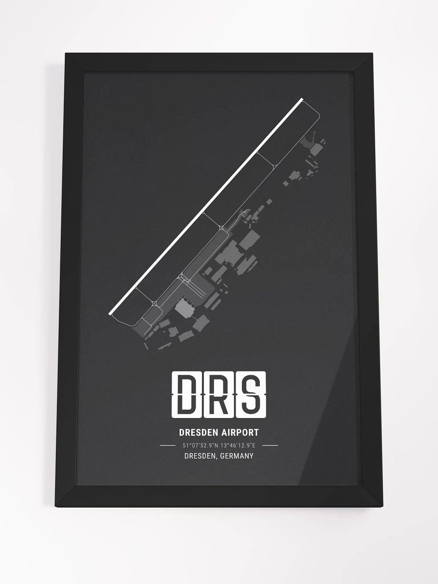 Framed Airport DRS Premium Map On Matt Paper product image (4)