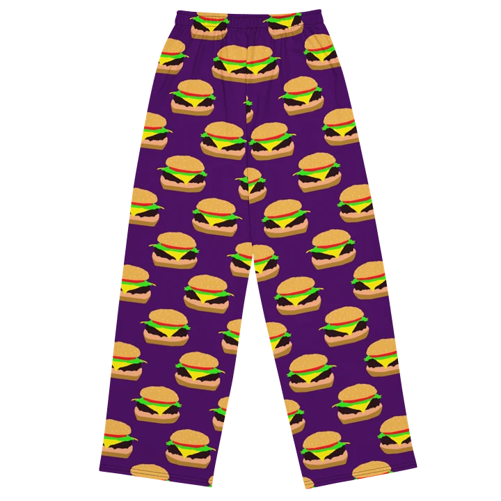 Burger Pattern Wideleg Pants product image (1)