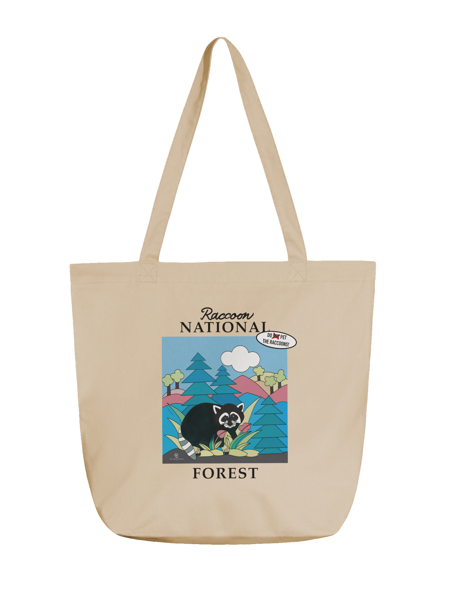 Colorful Raccoon Eco Tote Bag product image (1)