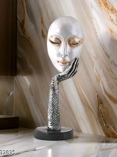Resin Human Face/Lady Face Showpiece product image (1)