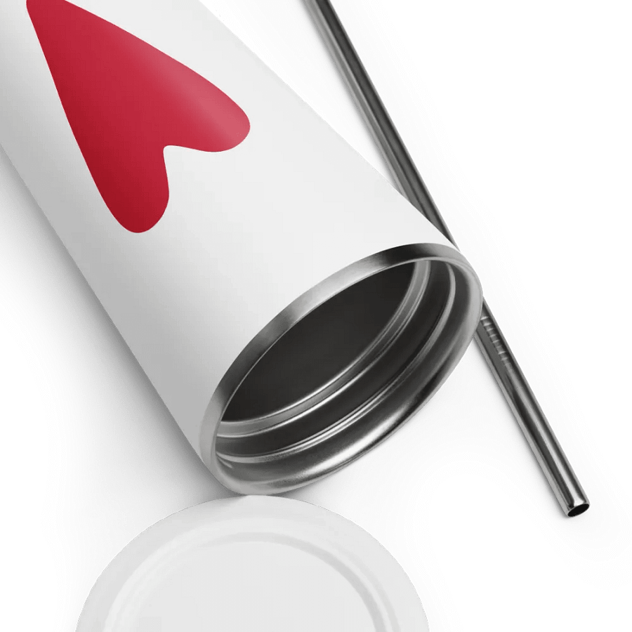 Insulated Tumbler with a Straw (Peace & Heart) product image (12)