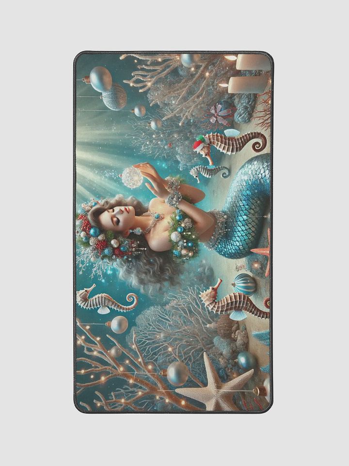 Holiday Mermaid Desk Mat - 12"x22" product image (2)