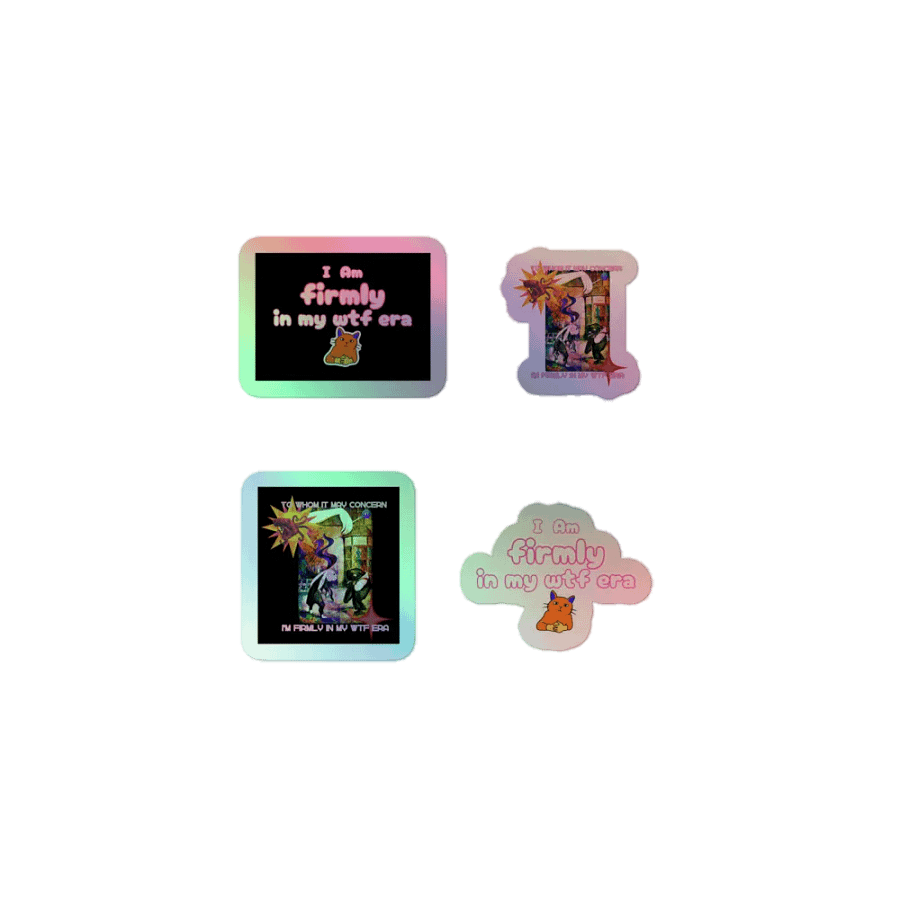 KC, Firmly in My WTF Era, Holo Sticker Pack product image (1)
