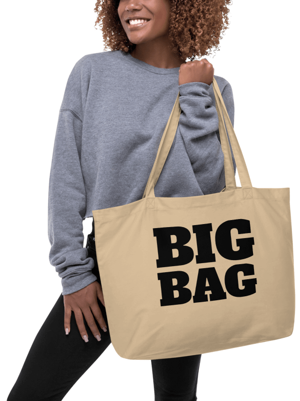 "Big Bag" Certified Organic Cream Cotton Tote product image (2)